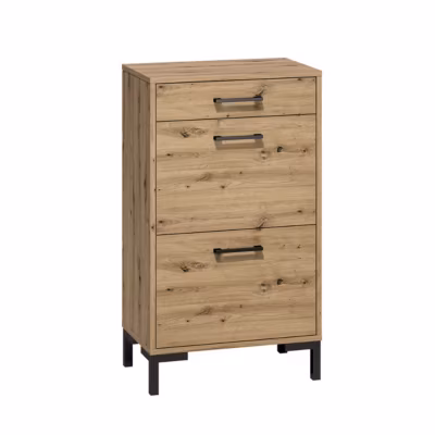 Meuble à chaussures 2 portes verin 1 tiroir Liora Bois