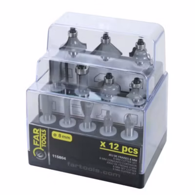 Jeu de fraises diamètre de queue 8mm – FARTOOLS – 115804
