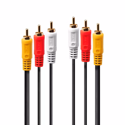 Câble audio vidéo 3 x RCA 1 mètre LINDY
