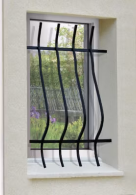 Grille de Defense Galbee pour Fenetre H 45 cm x L 100 cm (côte tableau)