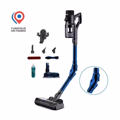 Aspirateur balai sans fil EZICLEAN Cycloboost FR8 Wash – 19 Kpa – 78dB – Fabriqué en France