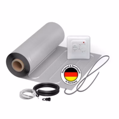Chauffage au sol électrique WARMON ALU 150 W/m² + Thermostat analogique TS 25 – 1 m²