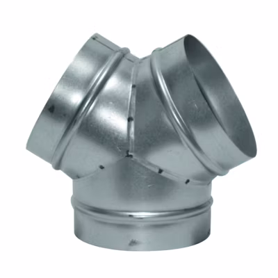 Culotte VMC de dérivation à 90 pour gaines de ventilation en acier galvanisé – Diamètre (mm) 160