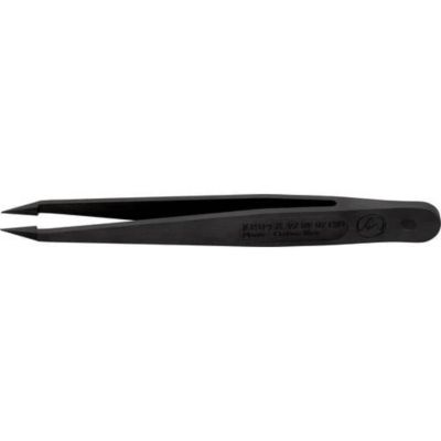 Knipex Pince brucelle ESD 92 09 02 antistatique 115 mm, plastique renforcé carbone, pointe fine