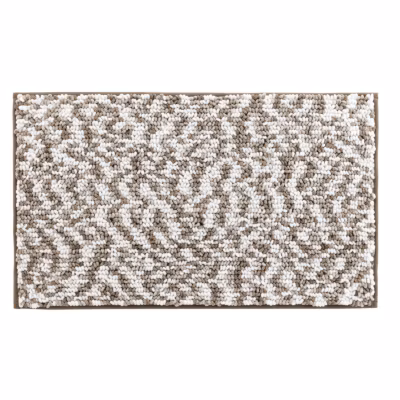 Tapis de bain 45 x 75 cm microfibre tricolore friza Sable/marron