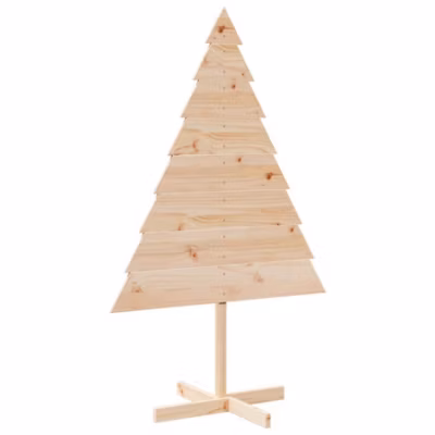 Arbre de Noël en bois pour décoration 150 cm bois massif vidaXL