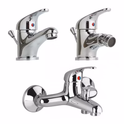 Ensemble De Robinet Pour Lavabo, Bidet Et Groupe De Baignoire Chromés – Entrer