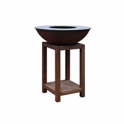 Brasero Piatto Montabile Small Corten diam72- Quoco