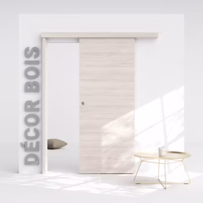 Porte Coulissante avec Rail – Oslo 83 cm – Avec butée
