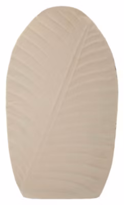 Vase en métal couleur crème 26x11x41 cm