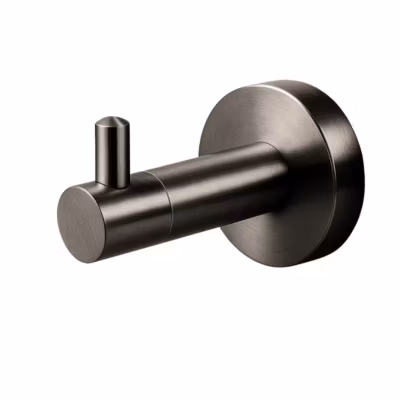 BALNEO – crochet porte-serviettes en acier inox anthracite Gun Metal – crochet de salle de bain QUBE inoxydable