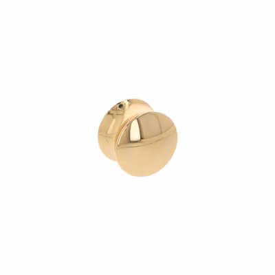 Bouton pour meuble Diamètre 30 en zamac plaqué or