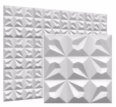 Panneaux de plafond et panneaux muraux Decoratif 3D Tears Blanc 12m² / 48pièces