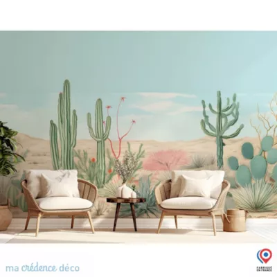 Papier peint Desert dessin 2 – Intissé – 400 cm – 280 cm – MaCrédenceDéco