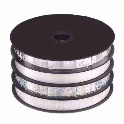 Lot de 4 rouleaux de bolducs 10mm l.5 m rouge or argent – feeric lights & christmas