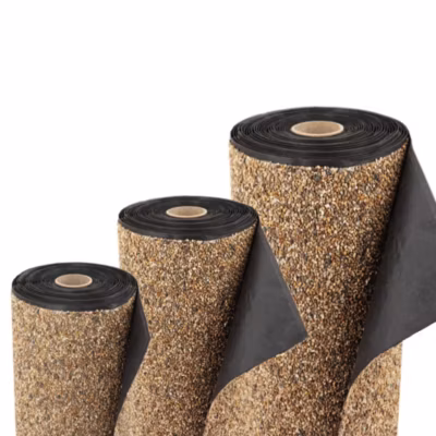 Bâche gravillonnée 6 m x 1 m de large pour les bords de jardin, bâche, sable Aquagart
