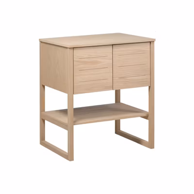 Meuble sous vasque plaqué chêne    ATOLL 70cm