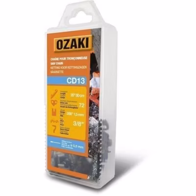 Chaine de tronçonneuse – OZAKI – CD13 – 1,5 mm – 72 maillons – 3/8&rsquo;058