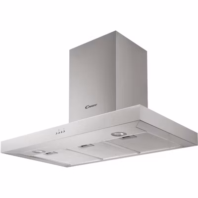 Hotte décorative murale 90cm 65db 571m3/h inox Candy CMB955X