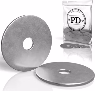 Rondelles plates acier inoxydable a2 D40 x M8 ep.1.5 mm lot 25 pieces – PD