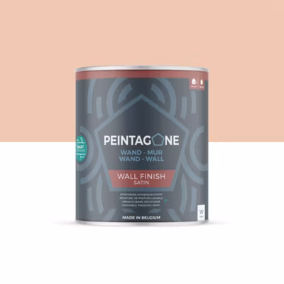 Peinture de finition ultralessivable pour murs int. & ext. – Wall Finish Satin, 1 l, Sugar Kiss (PE110)
