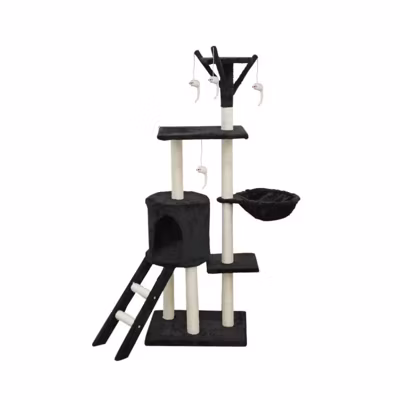 JIPSY – Arbre a chat – 79 x 34 x 138 cm – Noir