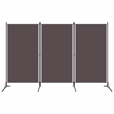 Cloison de séparation 3 panneaux Anthracite 260×180 cm vidaXL