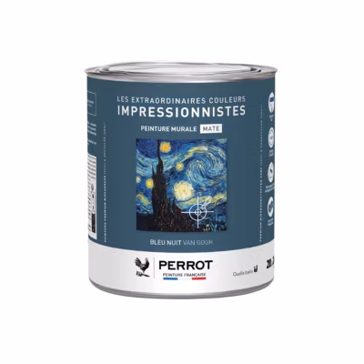 PEINTURE MURALE MATE BLEU NUIT VAN GOGH  2L  – PERROT