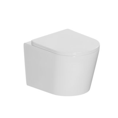 Ceramia Tornado Rimless WC suspendu sans bride+,abattant SoftClose, effet Tornado Flush, blanc brillant (CE142010RTORP)
