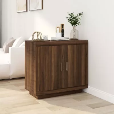 817236 vidaXL Buffet Chêne marron 80x40x75 cm Bois d&rsquo;ingénierie