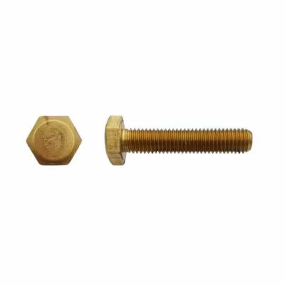 50 Vis Métaux Tête Hexagonale F/Total 12 x 20 mm – DIN 933 – Laiton – D-Work