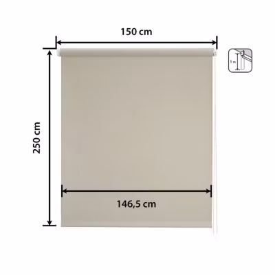 Store enrouleur Translucide Daylight – Easydeco – Beige – 150 x 250 cm