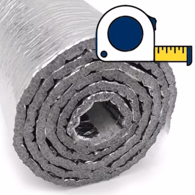Isolation thermique e avec aluminium et mousse (AU MÈTRE) Largeur 60 cm. – Isolation pour caravanes, fourgons, maisons, radiateurs