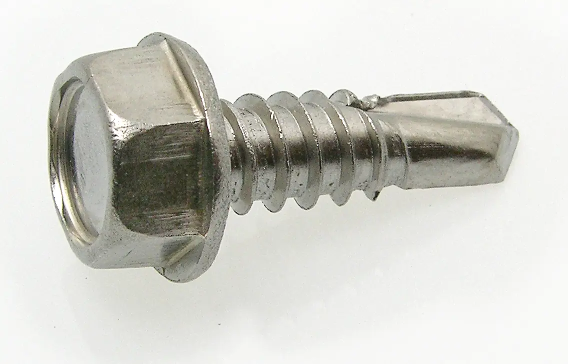ACTON – 100 Vis autoperceuses tête hexagonale à embase 6.3X19 Inox A2 – 62434-6.3X19I