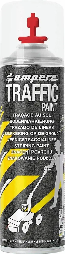 AMPERE – Peinture de traçage de lignes permanent rouge – aérosol 650ml – 10272