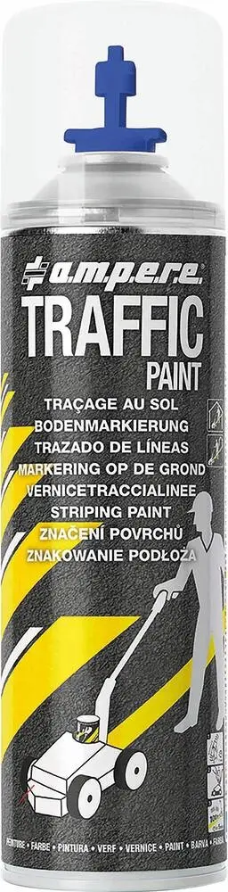 AMPERE – Peinture de traçage de lignes permanent bleu – aérosol 650ml – 10273