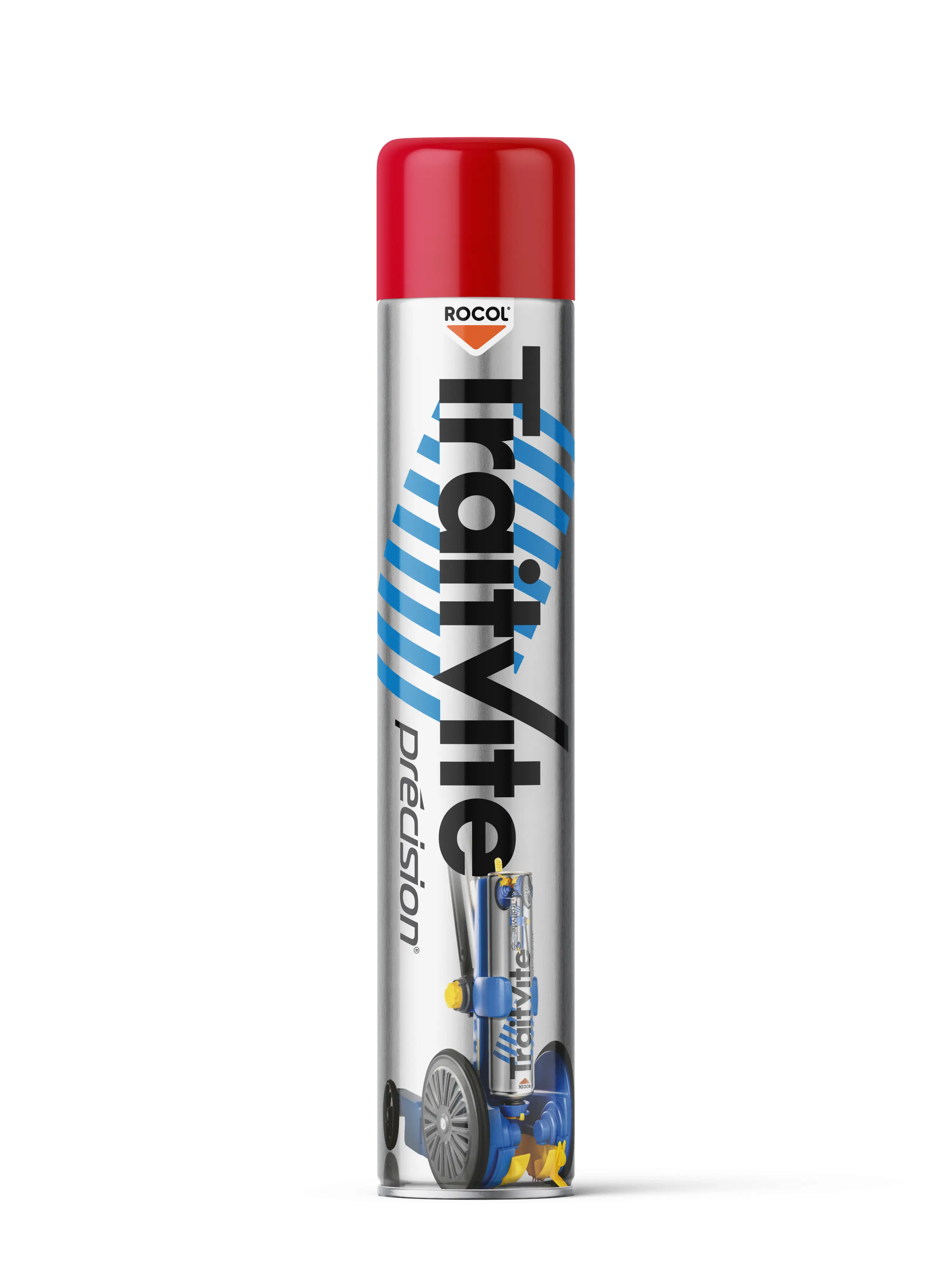 TRAITVITE – Peinture marquage et traçage au sol ultra résistante 750ml – Rouge – R47022