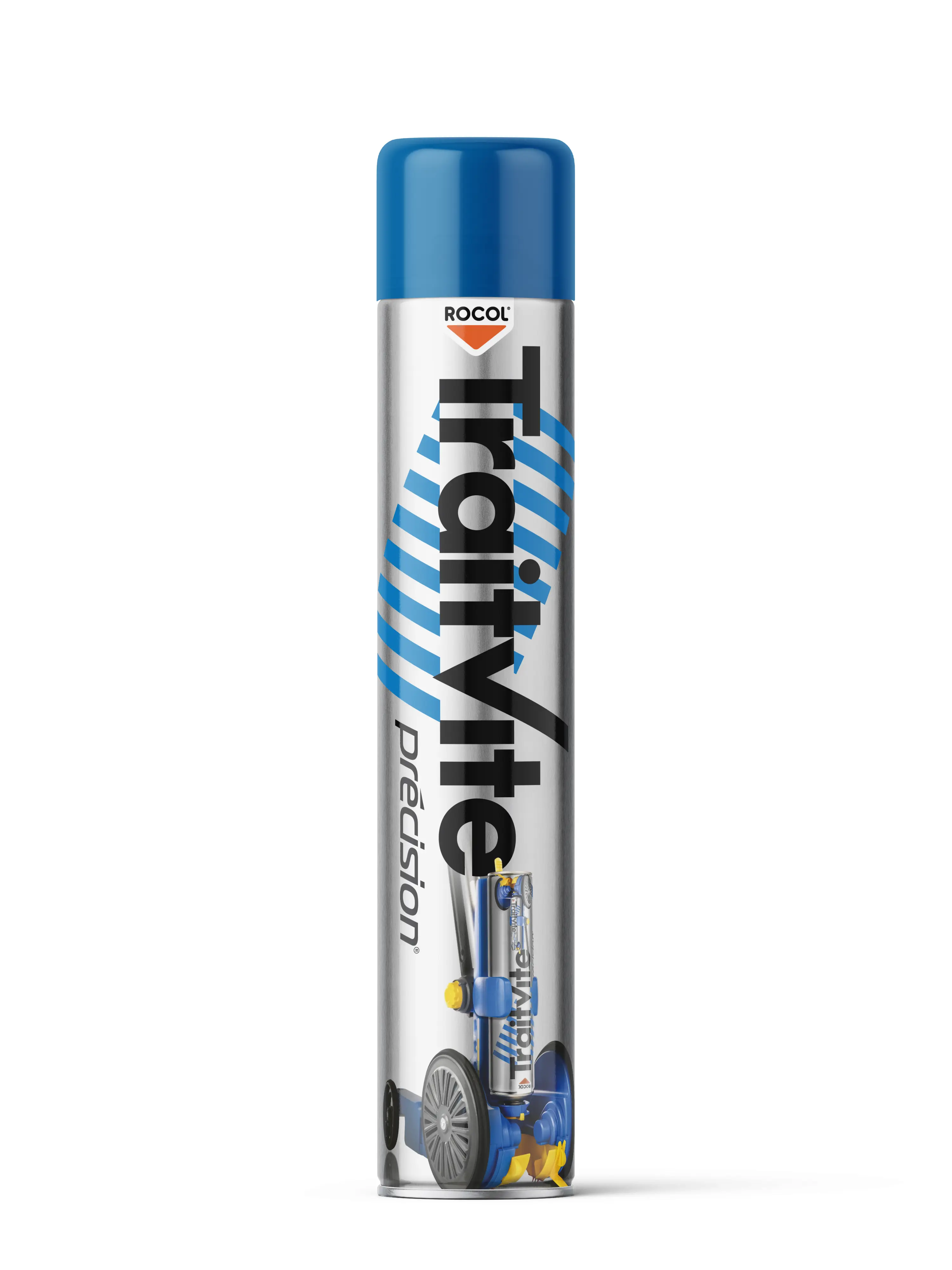 TRAITVITE – Peinture marquage et traçage au sol ultra résistante 750ml – Bleu – R47023