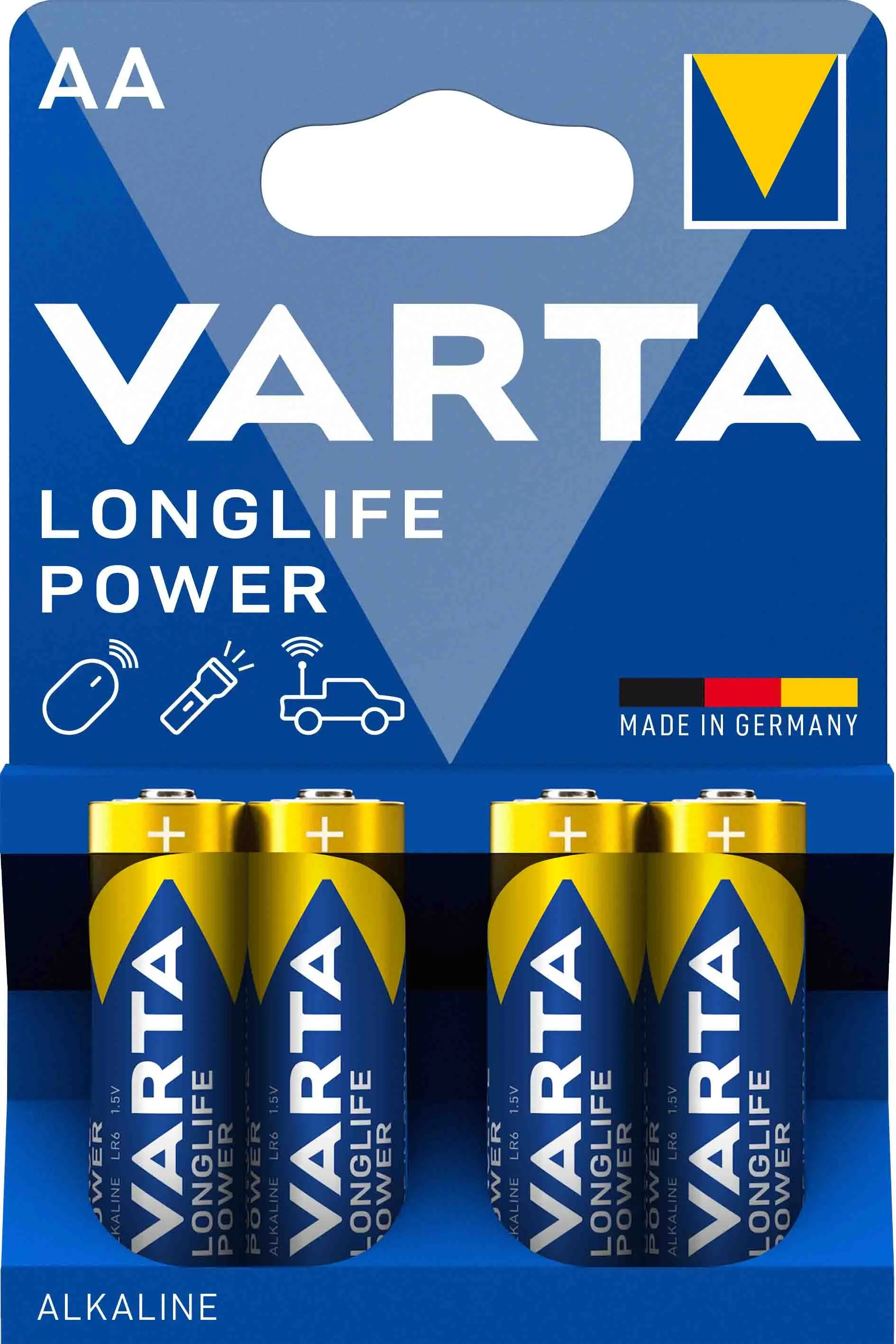 VARTA – 4 piles alcaline LR6 1,5V – 4906121414