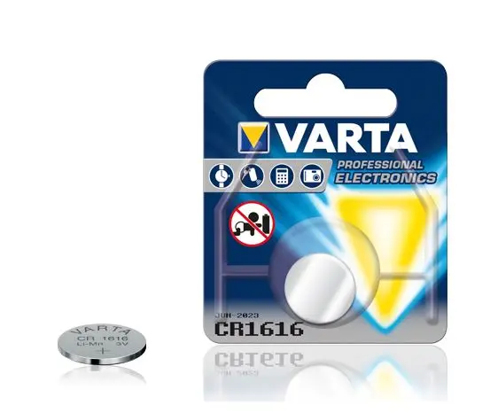 VARTA – 1 pile Bouton Lithium Dioxyde de Manganèse (Li/MnO2) 55 mAh – CR1616