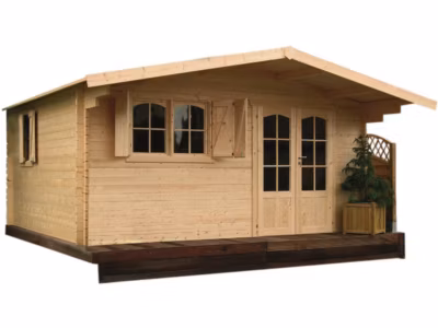 Abri jardin bois « Chamonix »  19.98 m²  4.78 x 4.18 x 2.35 m  40 mm