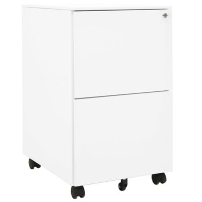 Classeur mobile Blanc 39x45x67 cm Acier vidaXL
