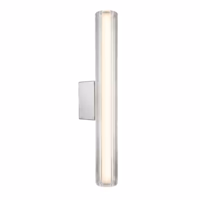 Applique murale LED CCT 45 cm chrome Linea pour miroir salle de bain IP44 lumière réglable