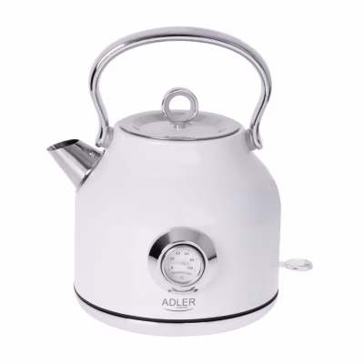 Adler AD 1346B Bouilloire avec thermomètre 1,7 STRIX – Puissance 1850-2200W – Coloris Blanc