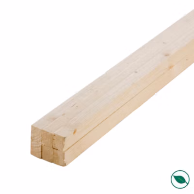 Lot de 6 tasseaux sapin raboté 2400 x 27 x 27 mm