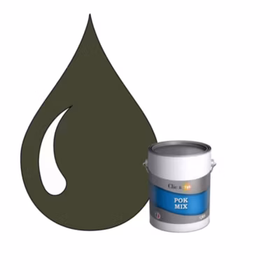 POK MIX : Peinture Meuble Satinée Multi-supports Intérieur – 1L – RAL 6003 – Vert Olive – Clic & Pok