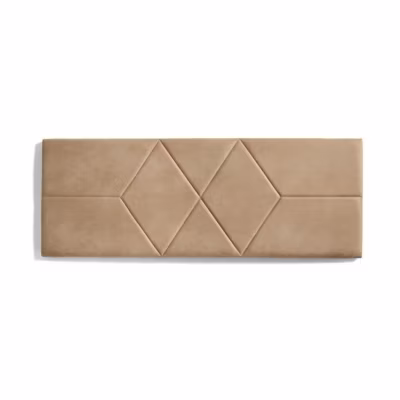 Tête de lit – ECCOX – 112×57 cm – Tissu Anti-Tache – Design Contemporain – Couleur Camel