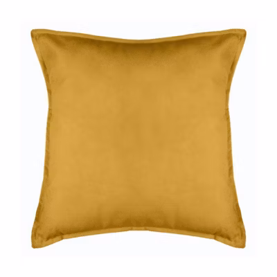 Coussin Lilou – jaune moutarde 45×45 cm – Atmosphera