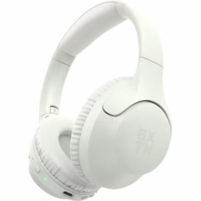 Casque supra auriculaire Buxton BHP 8700 Bluetooth V5.3 blanc pliable 60h autonomie