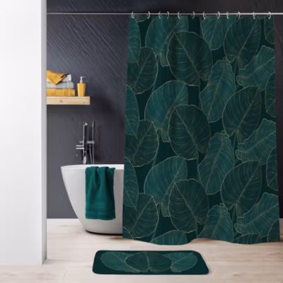 Rideau de douche polyester 180×200 Jade